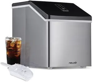 Silver Countertop Ice Maker Machine, Compact Automatic Ice Maker, Cubes Ready in Under 15 Minutes, Portable Ice Cube Maker, Perfect for Home/Kitchen/Office/Bar Silver Countertop Ice Maker Machine, Compact Automatic Ice Maker, Cubes Ready in Under 15 Minutes, Portable Ice Cube Maker, Perfect for Home/Kitchen/Office/Bar