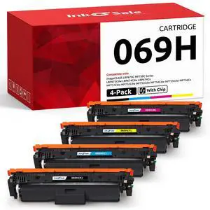 069H Toner Cartridge 4-Pack Replacement for Canon 069 High Capacity | Compatible for Canon Color ImageClass MF750C LBP674C LBP673C Series MF753Cdw MF751Cdw LBP674Cdw Printer 069H Toner Cartridge 4-Pack Replacement for Canon 069 High Capacity | Compatible for Canon Color ImageClass MF750C LBP674C LBP673C Series MF753Cdw MF751Cdw LBP674Cdw Printer