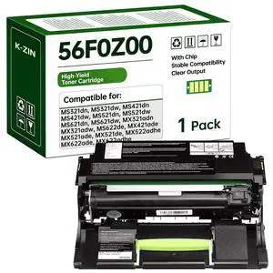 56F0Z00 Imaging Unit Compatible with Lexmark MS321 MS321dn | MS421 MS421dw MS521dn MS621dn MX321 MX421 MX521 MX521de MX521ade MX522 MX622 MX622adhe Printer 56F0Z00 Imaging Unit Compatible with Lexmark MS321 MS321dn | MS421 MS421dw MS521dn MS621dn MX321 MX421 MX521 MX521de MX521ade MX522 MX622 MX622adhe Printer