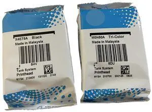A Set Black & Tri-Color X4E75A M0H50AA Print Head GT53 printhead for HP 517, 514, 532, 617, 515, 508, 510, 511, 518, 519, 531, 538, 610, 618 Printers A Set Black & Tri-Color X4E75A M0H50AA Print Head GT53 printhead for HP 517, 514, 532, 617, 515, 508, 510, 511, 518, 519, 531, 538, 610, 618 Printers
