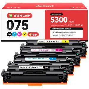 075 Toner Cartridge Set 4-Pack with Chip Replacement for Canon 075 075H Toner Compatible with LBP646Cdw MF662Cdw MF664Cdw MF665Cdw LBP647Cdw LBP640 MF660 Laser Printer Ink Black Cyan Yellow Magenta 075 Toner Cartridge Set 4-Pack with Chip Replacement for Canon 075 075H Toner Compatible with LBP646Cdw MF662Cdw MF664Cdw MF665Cdw LBP647Cdw LBP640 MF660 Laser Printer Ink Black Cyan Yellow Magenta