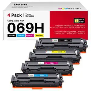 069H Toner Toner Cartridge Set MF753Cdw Compatible with Canon 069H 069 Toner Cartridge Set Canon Cartridge 069 High Yield for Canon Color imageCLASS MF753Cdw MF751Cdw LBP674Cdw Ink (4 Pack) 069H Toner Toner Cartridge Set MF753Cdw Compatible with Canon 069H 069 Toner Cartridge Set Canon Cartridge 069 High Yield for Canon Color imageCLASS MF753Cdw MF751Cdw LBP674Cdw Ink (4 Pack)