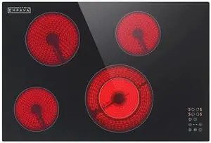 Electric Cooktop, 30 inch 4 Burners, Built in Radiant Stove, Including Dual Zone Element, Ceramic Glass Smooth Surface in Black, ETL Certified, All Kinds of Cookware, 220-240V, No Plug Electric Cooktop, 30 inch 4 Burners, Built in Radiant Stove, Including Dual Zone Element, Ceramic Glass Smooth Surface in Black, ETL Certified, All Kinds of Cookware, 220-240V, No Plug