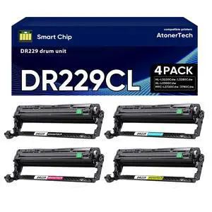 DR229 DR229CL Drum Unit Replacement for Brother TN229XL TN229 MFC-L3780CDW MFC-L3720CDW HL-L3220CDW HL-L3280CDW | Compatible with DR-229/DR229 CL Imaging Drum (4-Pack, Not Toner) DR229 DR229CL Drum Unit Replacement for Brother TN229XL TN229 MFC-L3780CDW MFC-L3720CDW HL-L3220CDW HL-L3280CDW | Compatible with DR-229/DR229 CL Imaging Drum (4-Pack, Not Toner)