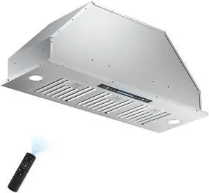 36 inch Built-in/Insert Range Hood 900 CFM, Ducted/Ductless Convertible Duct, Stainless Steel Kitchen Vent Hood with 4 Speed Gesture Sensing&Touch Control Panel(IKB01-36) 36 inch Built-in/Insert Range Hood 900 CFM, Ducted/Ductless Convertible Duct, Stainless Steel Kitchen Vent Hood with 4 Speed Gesture Sensing&Touch Control Panel(IKB01-36)