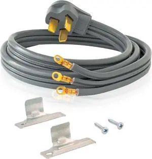 3-Prong Electric Range Cord, 40 Amps, 6 Foot Length, Grey, 61269 (Pack of 12) 3-Prong Electric Range Cord, 40 Amps, 6 Foot Length, Grey, 61269 (Pack of 12)