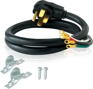 6 Feet Electric Range Cord, 40 Amps 4-Prong Wire, 61273 (Pack of 12) 6 Feet Electric Range Cord, 40 Amps 4-Prong Wire, 61273 (Pack of 12)