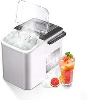 Bullet Ice Maker, 26.5 lb/24H Counter Top Ice Maker with Self-Cleaning Function, 9 Cubes Ready in 7-8 Mins, Portable Ice Maker Suitable for Home, Office, Kitchen, RV, white S, WBJ-10C Bullet Ice Maker, 26.5 lb/24H Counter Top Ice Maker with Self-Cleaning Function, 9 Cubes Ready in 7-8 Mins, Portable Ice Maker Suitable for Home, Office, Kitchen, RV, white S, WBJ-10C