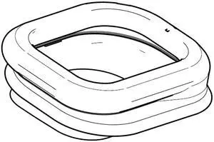 DA97-13431A Refrigerator Dispenser Ice Chute Cap Genuine Original Equipment Manufacturer (OEM) Part DA97-13431A Refrigerator Dispenser Ice Chute Cap Genuine Original Equipment Manufacturer (OEM) Part