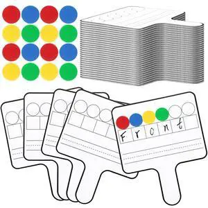 24 Pcs Magnetic Paddle Set Education Dry Erase Double Side Handheld Answer Board with Magnetic Counters Discs Phonemic Awareness Phonics Games Toy for Students Kids Teaching Supply (Black) 24 Pcs Magnetic Paddle Set Education Dry Erase Double Side Handheld Answer Board with Magnetic Counters Discs Phonemic Awareness Phonics Games Toy for Students Kids Teaching Supply (Black)