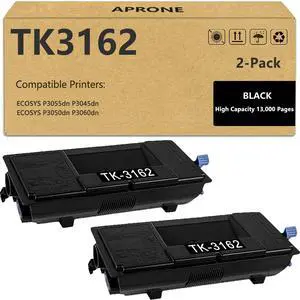 TK3162 TK-3162 Toner Cartridge Compatible for TK-3162 | 1T02T90US0 for ECOSYS P3055dn P3045dn P3050dn P3060dn High Capacity (13,000 Pages,2-Pack) TK3162 TK-3162 Toner Cartridge Compatible for TK-3162 | 1T02T90US0 for ECOSYS P3055dn P3045dn P3050dn P3060dn High Capacity (13,000 Pages,2-Pack)