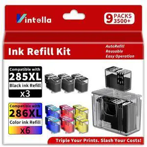 285XL 286XL Ink Refill Kit for Canon 285 and 286 Ink Cartridges Combo Pack Compatible for Canon PIXMA TS7720 TS7722 TR7820 (6BK/2C/2M/2Y, Ink Cartridges Not Included) 285XL 286XL Ink Refill Kit for Canon 285 and 286 Ink Cartridges Combo Pack Compatible for Canon PIXMA TS7720 TS7722 TR7820 (6BK/2C/2M/2Y, Ink Cartridges Not Included)