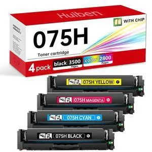 Compatible with Canon 075 H Toner Cartridges MF663Cdw MF662Cdw Toner | With chip,Compatible with 075H 075 Ink and Canon Color image CLASS MF665Cdw LBP646Cdw LBP647Cdw LBP640 MF660 Printer,4-Pack Compatible with Canon 075 H Toner Cartridges MF663Cdw MF662Cdw Toner | With chip,Compatible with 075H 075 Ink and Canon Color image CLASS MF665Cdw LBP646Cdw LBP647Cdw LBP640 MF660 Printer,4-Pack