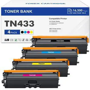 TN433 Toner Cartridge Set TN-433 MFC-L8900CDW TN 433 TN431 TN-431 TN 431 | Compatible for Brother MFC-l8900Cdw HL-L8360Cdw MFC l8900Cdw MFC-L8610Cdw HL-L8260Cdw HL-L8360Cdwt l8900Cdw Printer 4-Pack TN433 Toner Cartridge Set TN-433 MFC-L8900CDW TN 433 TN431 TN-431 TN 431 | Compatible for Brother MFC-l8900Cdw HL-L8360Cdw MFC l8900Cdw MFC-L8610Cdw HL-L8260Cdw HL-L8360Cdwt l8900Cdw Printer 4-Pack