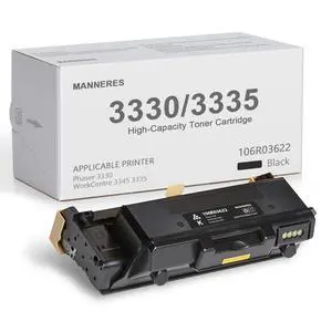 Phaser 3330 WorkCentre 3335 High Capacity Toner Cartridge (1-Pack, Black): 106R03622 Toner Cartridge Replacement for Xerox Phaser 3330 WorkCentre 3345 3335 Printer Phaser 3330 WorkCentre 3335 High Capacity Toner Cartridge (1-Pack, Black): 106R03622 Toner Cartridge Replacement for Xerox Phaser 3330 WorkCentre 3345 3335 Printer