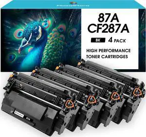 87A CF287A Black Toner Cartridge for HP LaserJet Enterprise MFP Pro M506 M506n M506dn M506x M506dh M505 M505x M527 M527c M527f M527dn M527z M501 M501n M501dn Printers | Black, 4-Pack 87A CF287A Black Toner Cartridge for HP LaserJet Enterprise MFP Pro M506 M506n M506dn M506x M506dh M505 M505x M527 M527c M527f M527dn M527z M501 M501n M501dn Printers | Black, 4-Pack