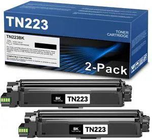 TN223 Black Toner Cartridge Replacement for Brother TN223BK TN-223BK TN223 MFC-L3710CW MFC-L3770CDW MFC-L3750CDW HL-3210CW HL-3230CDW HL-3270CDW HL-3230CDN Printer (2-Pack) TN223 Black Toner Cartridge Replacement for Brother TN223BK TN-223BK TN223 MFC-L3710CW MFC-L3770CDW MFC-L3750CDW HL-3210CW HL-3230CDW HL-3270CDW HL-3230CDN Printer (2-Pack)