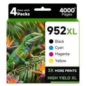 952XL Ink Cartridges Combo Pack Latest Chip Compatible Replacement for HP 952 Ink Cartridges 952 XL HP952XL 8710 7740 8720 8715 Printer for OfficeJet 8725 8210 8702 8740 7720 8730 Cyan Magenta Yellow 952XL Ink Cartridges Combo Pack Latest Chip Compatible Replacement for HP 952 Ink Cartridges 952 XL HP952XL 8710 7740 8720 8715 Printer for OfficeJet 8725 8210 8702 8740 7720 8730 Cyan Magenta Yellow