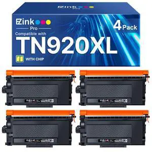 TN920XL TN920 Toner Cartridge for HL-L6210DW HL-5915DW (with Chip 4 Black) | Compatible for Brother TN 920XL TN-920 XL TN920XXL High Yield for HL-L6210DWT HL-L5210DN HL-L5210DWT, 4 Black with Chip TN920XL TN920 Toner Cartridge for HL-L6210DW HL-5915DW (with Chip 4 Black) | Compatible for Brother TN 920XL TN-920 XL TN920XXL High Yield for HL-L6210DWT HL-L5210DN HL-L5210DWT, 4 Black with Chip
