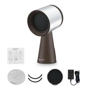 Portable Range Hood, 3-Speed Desktop Exhaust Vent Fan, Silver brown | Desktop kitchen vent fan with large oil cup, washable aluminum filter. Low-noise, 3 speeds. Ideal for indoor BBQ,RV Portable Range Hood, 3-Speed Desktop Exhaust Vent Fan, Silver brown | Desktop kitchen vent fan with large oil cup, washable aluminum filter. Low-noise, 3 speeds. Ideal for indoor BBQ,RV