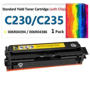 for Xerox C235 C230 Yellow Toner Cartridge (with Chip),Replacement 006R04394 High-Yield Cartridges Compatible with Xerox C230DNI/C235DNI Color Multifunctional Printer 006R04386 Ink Cartridge (Yellow) for Xerox C235 C230 Yellow Toner Cartridge (with Chip),Replacement 006R04394 High-Yield Cartridges Compatible with Xerox C230DNI/C235DNI Color Multifunctional Printer 006R04386 Ink Cartridge (Yellow)