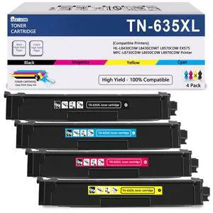 TN635 Toner Replacement for Brother HL-L8430,L8570C,MFC-L8730,EX575 | TN635XL TN635 Toner Cartridge High Yield Compatible for Brother TN635XXL TN 635XL TN-635XL TN-635 MFC-L8930CDW HL-L8430CDW TN635 Toner Replacement for Brother HL-L8430,L8570C,MFC-L8730,EX575 | TN635XL TN635 Toner Cartridge High Yield Compatible for Brother TN635XXL TN 635XL TN-635XL TN-635 MFC-L8930CDW HL-L8430CDW