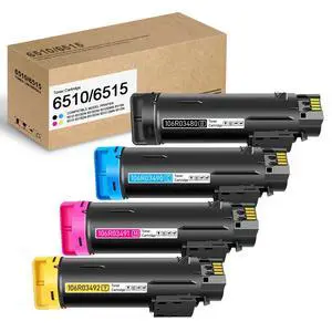 Workcenter 6515 Phaser 6510 Extra High Yield Toner Cartridge (4-Pack,Black/Cyan/Magenta/Yellow), 106R03490 106R03491 106R03492 106R03480 Toner Replacement for Xerox WorkCentre 6515 Phaser 6510 Printer Workcenter 6515 Phaser 6510 Extra High Yield Toner Cartridge (4-Pack,Black/Cyan/Magenta/Yellow), 106R03490 106R03491 106R03492 106R03480 Toner Replacement for Xerox WorkCentre 6515 Phaser 6510 Printer