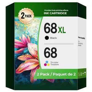 68 68XL Ink Cartridges Envy 6155e Envy 6555e ink Compatible with hp 68 68e 68XL hp68 Ink Cartridges 68 e 68 xl 68 Black Color Combo Pack Compatible for Envy 6100e 6500e 6155e 6555e 6155 6555 Printers 68 68XL Ink Cartridges Envy 6155e Envy 6555e ink Compatible with hp 68 68e 68XL hp68 Ink Cartridges 68 e 68 xl 68 Black Color Combo Pack Compatible for Envy 6100e 6500e 6155e 6555e 6155 6555 Printers