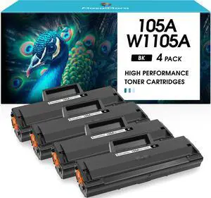 105A W1105A High Yield Compatible Toner Cartridges Replacement for HP Laser MFP 107a 107w 135a 135w 137fnw Printer (Black, 4-Pack) 105A W1105A High Yield Compatible Toner Cartridges Replacement for HP Laser MFP 107a 107w 135a 135w 137fnw Printer (Black, 4-Pack)