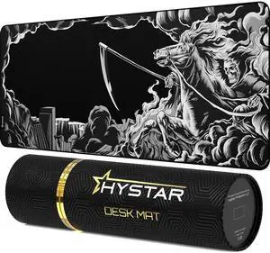 ® Extended Gaming Mouse Pad | XXXL 45" x 20" | 5mm Thick, Waterproof Surface, Smooth Polyester Fabric, and Natural Rubber Base | Death ® Extended Gaming Mouse Pad | XXXL 45" x 20" | 5mm Thick, Waterproof Surface, Smooth Polyester Fabric, and Natural Rubber Base | Death