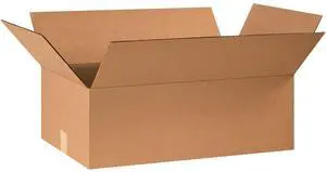24148 Flat Corrugated Cardboard Box 24" L x 14" W x 8" H, Kraft, For Shipping, Packing and Moving (Pack of 20) 24148 Flat Corrugated Cardboard Box 24" L x 14" W x 8" H, Kraft, For Shipping, Packing and Moving (Pack of 20)