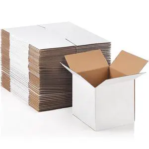200 Pcs Small Shipping Boxes 6x6x6'' Corrugated Cardboard Box | Heavy Duty Small Shipping Boxes for Packaging Moving Small Business Storage, Mailing, White 200 Pcs Small Shipping Boxes 6x6x6'' Corrugated Cardboard Box | Heavy Duty Small Shipping Boxes for Packaging Moving Small Business Storage, Mailing, White