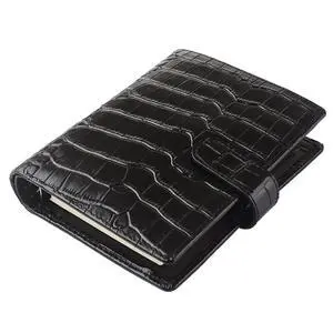 Budget Binder,Leather Rings Planner, 6-Ring Pocket Organizer Notebook Cover (Croco-Black) Budget Binder,Leather Rings Planner, 6-Ring Pocket Organizer Notebook Cover (Croco-Black)