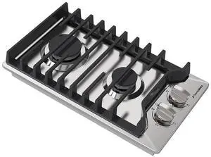12 Inch Gas Cooktop, Heavy Built In Gas Rangetop with 2 High Efficiency SABAF Burners, NG/LPG Convertible 304 Stainless Steel Stove Top with Flame Out Protection, CSA Certified 12 Inch Gas Cooktop, Heavy Built In Gas Rangetop with 2 High Efficiency SABAF Burners, NG/LPG Convertible 304 Stainless Steel Stove Top with Flame Out Protection, CSA Certified