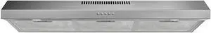 36 Inch Under Cabinet Range Hood, Ducted/Ductless Convertible Kitchen Vent Hood with 3-Speed Exhaust Fan, 300 CFM, LED Lights, Stainless Steel Stove Hood for Kitchen 36 Inch Under Cabinet Range Hood, Ducted/Ductless Convertible Kitchen Vent Hood with 3-Speed Exhaust Fan, 300 CFM, LED Lights, Stainless Steel Stove Hood for Kitchen