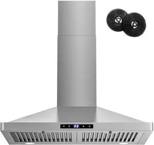 Range Hood 30 inch Wall Mount,450 CFM Ducted/Ductless Range Hood with Stainless Steel,Stove Hood Vent for Kitchen with 3 Speed Fan,Permanent Filters,Led Lights,Digital Touch,Charcoal Filter Range Hood 30 inch Wall Mount,450 CFM Ducted/Ductless Range Hood with Stainless Steel,Stove Hood Vent for Kitchen with 3 Speed Fan,Permanent Filters,Led Lights,Digital Touch,Charcoal Filter