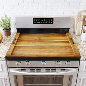 Noodle Board Stove Kitchen Cover with Handles, Top Covers for Gas Burners and Electric Stove, Oven Decor Accessories Wood Tray for Countertop, Natural Acacia Noodle Board Stove Kitchen Cover with Handles, Top Covers for Gas Burners and Electric Stove, Oven Decor Accessories Wood Tray for Countertop, Natural Acacia