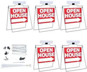 5 Pack 32" x 28" Open House Sign A Frame Stand, Red | 5 Pack 24" x 18" Large Double Sided Open House Signs,Foldable, Real Estate,Sign set for Garden Yard Real Estate 5 Pack 32" x 28" Open House Sign A Frame Stand, Red | 5 Pack 24" x 18" Large Double Sided Open House Signs,Foldable, Real Estate,Sign set for Garden Yard Real Estate
