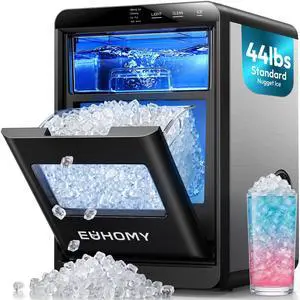 Nugget Ice Maker Countertop, 44Lbs/24H Sonic Ice Maker Machine, Self-Cleaning Pellet Ice Makers with Ice Scoop&Basket, Countertop Pebble Ice Maker for Home/Kitchen/Office Nugget Ice Maker Countertop, 44Lbs/24H Sonic Ice Maker Machine, Self-Cleaning Pellet Ice Makers with Ice Scoop&Basket, Countertop Pebble Ice Maker for Home/Kitchen/Office