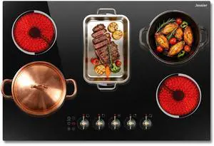Electric Cooktop 30 Inch(Cut-out Size: 29.13"x19.3") - 8400W High Power 5 Burners Electric Stove, Built-in 30 Inch Burner Knob Control, Timer, Safety Lock, 240V Hard Wired (No Plug) Electric Cooktop 30 Inch(Cut-out Size: 29.13"x19.3") - 8400W High Power 5 Burners Electric Stove, Built-in 30 Inch Burner Knob Control, Timer, Safety Lock, 240V Hard Wired (No Plug)