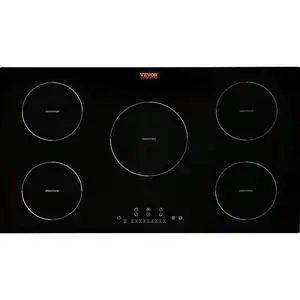 Electric Cooktop, 5 Burners, 36'' Induction Stove Top, Built-in Magnetic Cooktop 9200W, 9 Heating Level Multifunctional Burner, LED Touch Screen w/Child Lock & Over-Temperature Protection Electric Cooktop, 5 Burners, 36'' Induction Stove Top, Built-in Magnetic Cooktop 9200W, 9 Heating Level Multifunctional Burner, LED Touch Screen w/Child Lock & Over-Temperature Protection