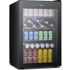 37 Bottle Wine Fridge,Freestanding 145 Can Beverage Refrigerator with Smart Temperature Control4.5 CU FT Quiet Mini Fridge with Child Lock Panel for Family Restaurant Bar, Black 37 Bottle Wine Fridge,Freestanding 145 Can Beverage Refrigerator with Smart Temperature Control4.5 CU FT Quiet Mini Fridge with Child Lock Panel for Family Restaurant Bar, Black