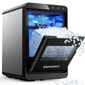 Nugget Ice Maker Countertop, 40Lbs/24H Pebble Ice Maker Machine, Self-Cleaning Countertop Sonic Ice Makers with Ice Scoop&Basket, Pellet Ice Maker Machine for Home/Kitchen/Office Nugget Ice Maker Countertop, 40Lbs/24H Pebble Ice Maker Machine, Self-Cleaning Countertop Sonic Ice Makers with Ice Scoop&Basket, Pellet Ice Maker Machine for Home/Kitchen/Office