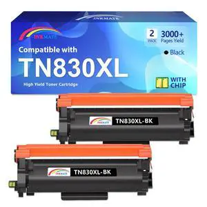 TN830XL Black High Yield Toner Cartridge Replacement for Brother TN830 TN830XL/V/R Compatible with DCP-L2640DW HL-L2400D HL-L2405W HL-L2460DW HL-L2465DW MFC-L2820DW Laser Printer (2 Pack) TN830XL Black High Yield Toner Cartridge Replacement for Brother TN830 TN830XL/V/R Compatible with DCP-L2640DW HL-L2400D HL-L2405W HL-L2460DW HL-L2465DW MFC-L2820DW Laser Printer (2 Pack)