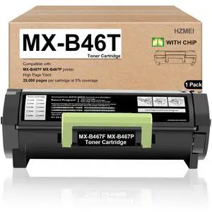 MXB46T MX-B46T Black Toner Cartridge Compatible for Sharp MX-B467F Printer | High Yield MXB46T Toner with Chip Replacement for Sharp MX-B467P Printer, Black MXB46T MX-B46T Black Toner Cartridge Compatible for Sharp MX-B467F Printer | High Yield MXB46T Toner with Chip Replacement for Sharp MX-B467P Printer, Black