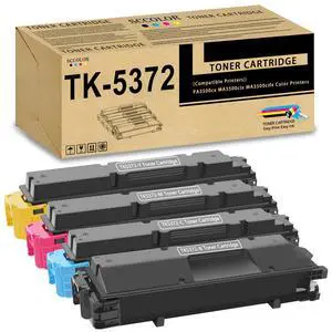 TK-5372 TK5372 Toner Cartridge High Capacity 4Pack Compatible TK-5372K TK-5372C TK-5372M TK-5372Y Toner Cartridge Replacement for Kyocera ECOSYS PA3500cx MA3500cix MA3500cifx Color Printer TK-5372 TK5372 Toner Cartridge High Capacity 4Pack Compatible TK-5372K TK-5372C TK-5372M TK-5372Y Toner Cartridge Replacement for Kyocera ECOSYS PA3500cx MA3500cix MA3500cifx Color Printer