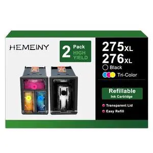 275XL 276XL Refillable Ink Cartridges Compatible with Canon Pixma TR4720 TR4722 TR4700 TS3522 TS3520 TS3500 Printer 275XL 276XL Refillable Ink Cartridges Compatible with Canon Pixma TR4720 TR4722 TR4700 TS3522 TS3520 TS3500 Printer