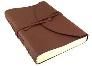 Large Genuine Leather Legacy Journal/Sketchbook with Gift Box - 380 Pages - 9" x 12" - Rich Dark Brown Large Genuine Leather Legacy Journal/Sketchbook with Gift Box - 380 Pages - 9" x 12" - Rich Dark Brown