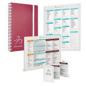 Starter Pack Berry Food Journal + Magnetic Meal Planner + Food Plan Pocket Guide + Grocery List Magnet Pad for Fridge Meal Planning Tools to Track Food, Water, & Weight Loss Starter Pack Berry Food Journal + Magnetic Meal Planner + Food Plan Pocket Guide + Grocery List Magnet Pad for Fridge Meal Planning Tools to Track Food, Water, & Weight Loss