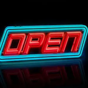 Ultra-Bright LED Open Sign for Business Daylight-Visible, Programmable Flash/Scroll & Neon Modes, 100,000-Hour LEDs 5" x 15", Multi Color Ultra-Bright LED Open Sign for Business Daylight-Visible, Programmable Flash/Scroll & Neon Modes, 100,000-Hour LEDs 5" x 15", Multi Color